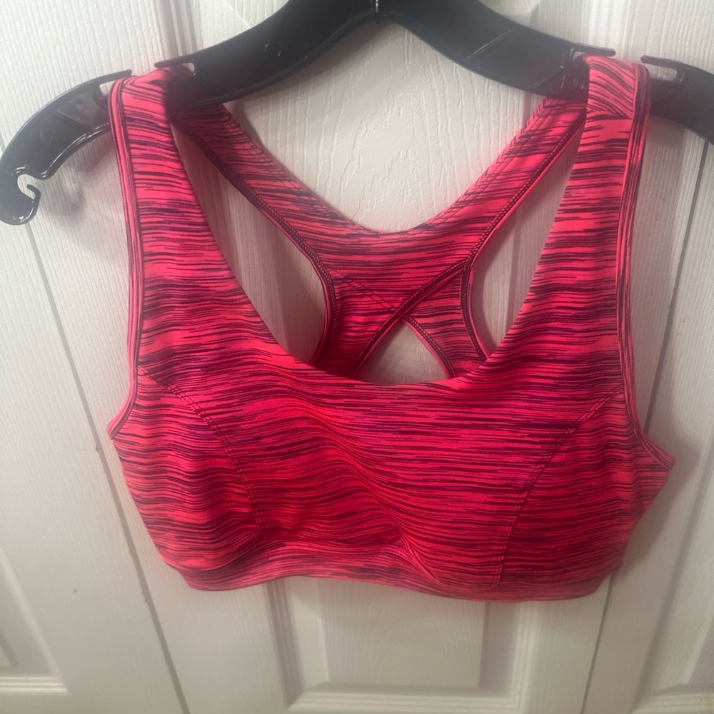 NWT TEK GEAR Workout Bra Women's Pink Sz Medium Impact Sports Bra